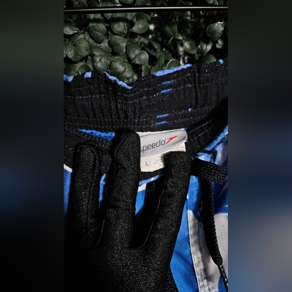 Speedo Black and Blue Swim Shorts - Picture 3 of 4